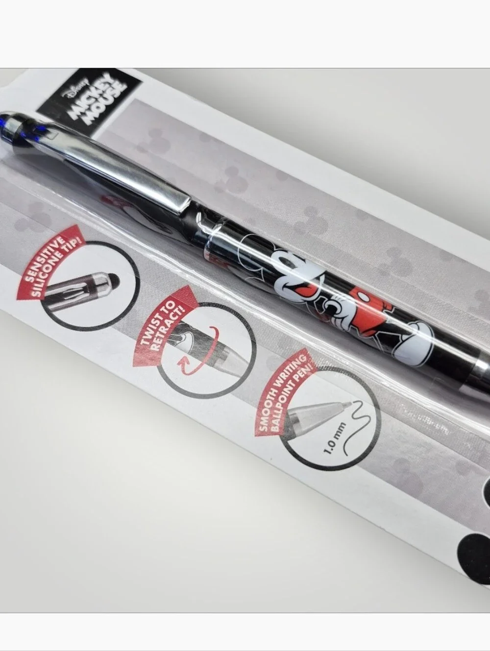 Mickey Mouse Character Stylus and Ballpoint Pen By Peachtree Playthings